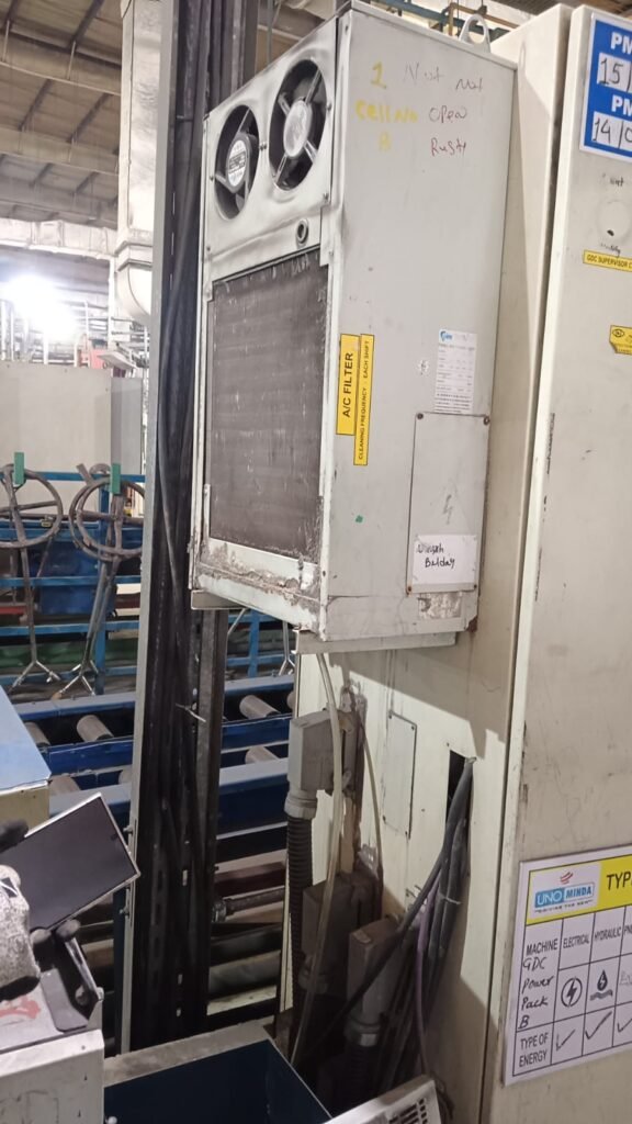 CNC Electrical Enclosure Panel AC Repair and Compressor Maintenance Supa MIDC